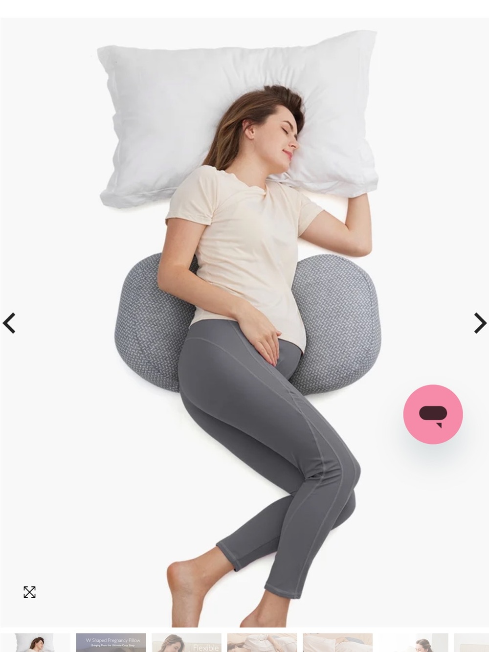 Momcozy Wedge Maternity Support Side Sleep Pillow with Cooling Cover